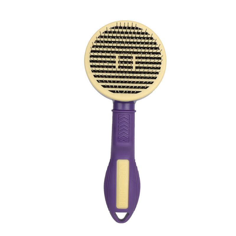 Self-Cleaning Pet Slicker Brush – Dog & Cat Grooming Brush for Shedding & Detangling