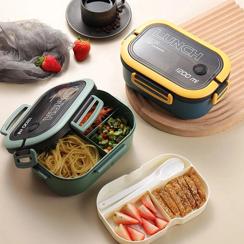 Leak-Resistant Kids Bento Lunch Box for School & Travel