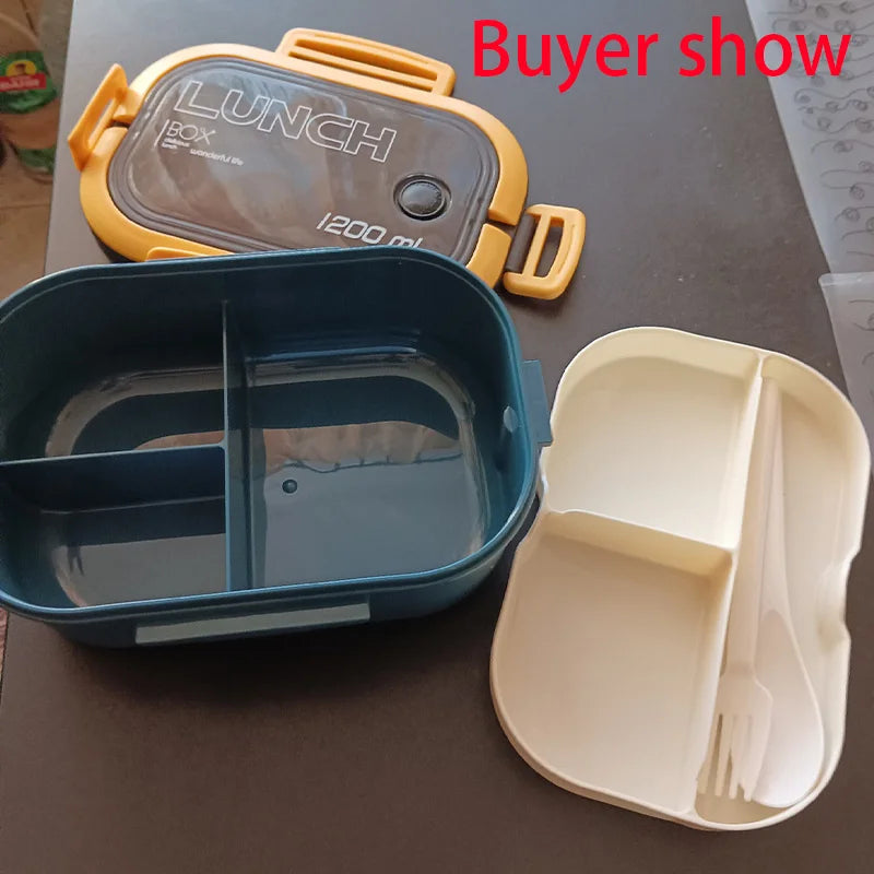 Leak-Resistant Kids Bento Lunch Box for School & Travel