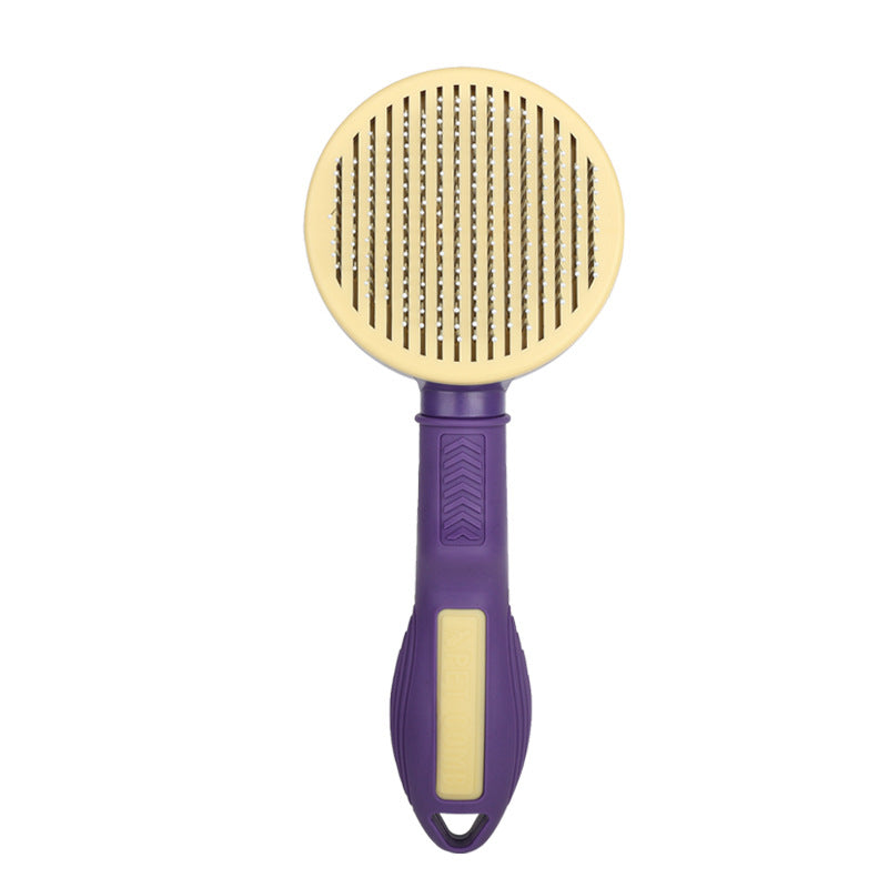 Self-Cleaning Pet Slicker Brush – Dog & Cat Grooming Brush for Shedding & Detangling