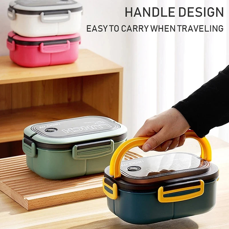 Leak-Resistant Kids Bento Lunch Box for School & Travel