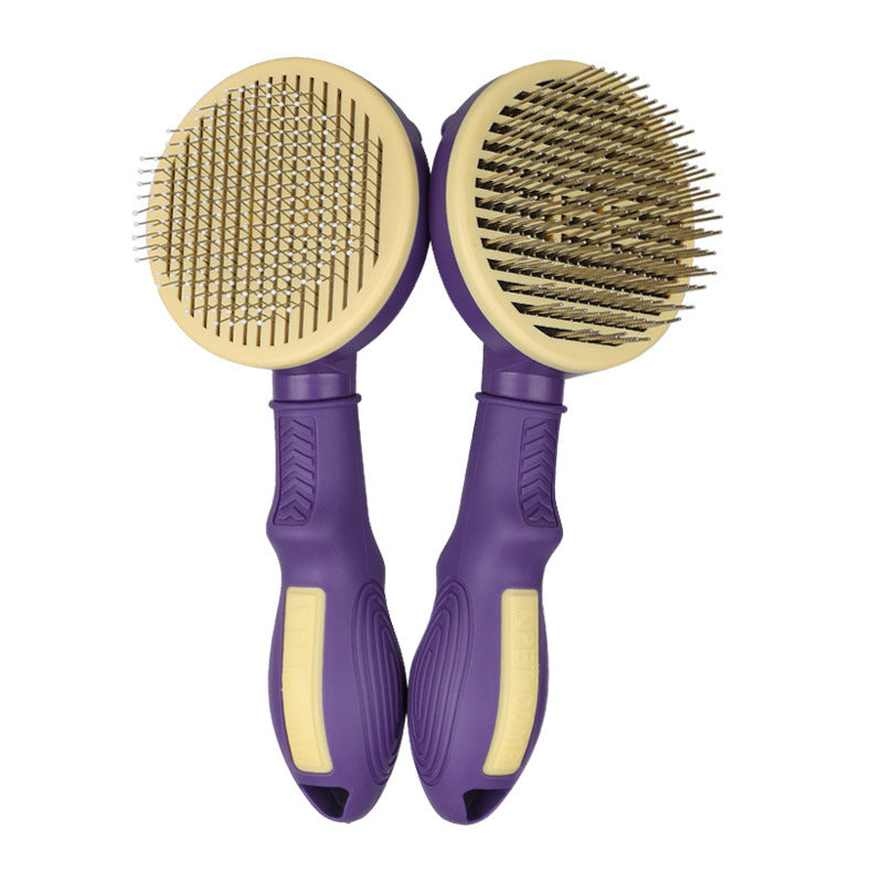 Self-Cleaning Pet Slicker Brush – Dog & Cat Grooming Brush for Shedding & Detangling