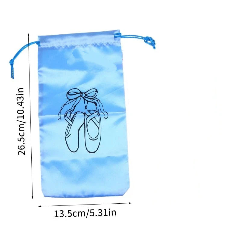 Portable Mesh Dance Bag Breathable Shoes Storage Pouch Girls Ballet Organizer Bags Shoe Pouches Bag Drawstring Dance Shoes Pouch