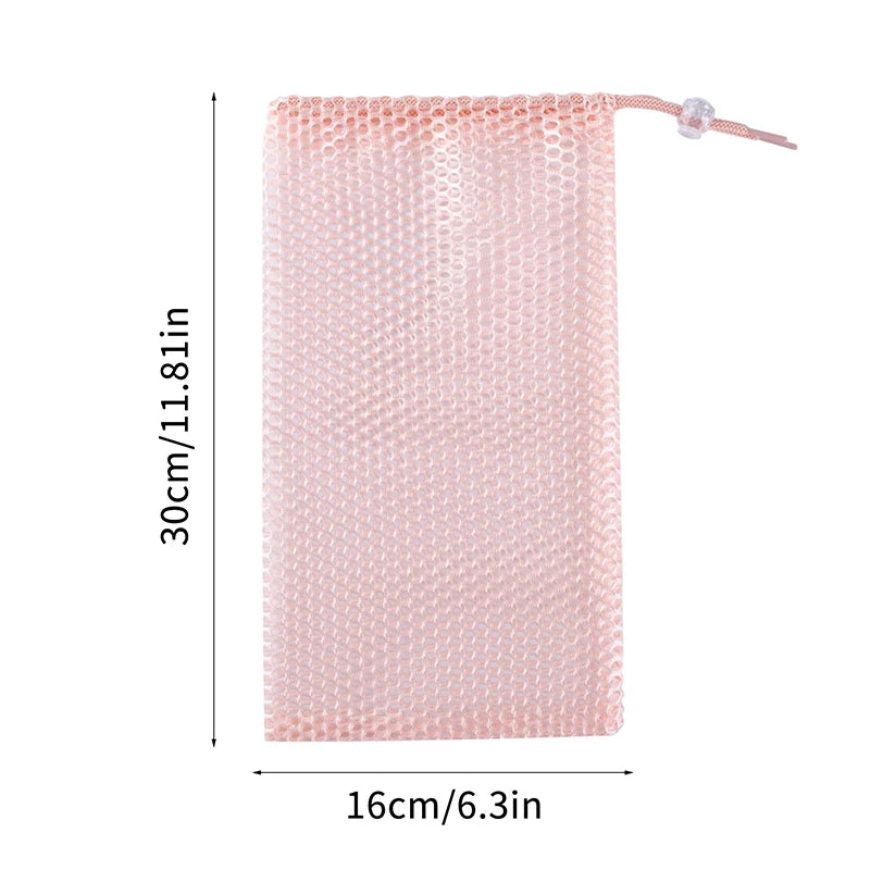 Portable Mesh Dance Bag Breathable Shoes Storage Pouch Girls Ballet Organizer Bags Shoe Pouches Bag Drawstring Dance Shoes Pouch