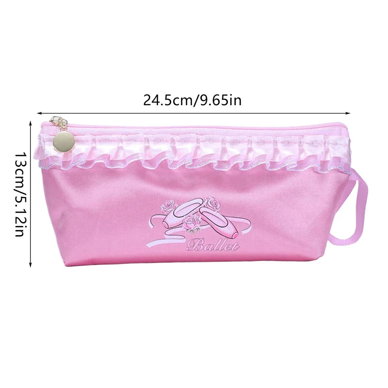 Portable Mesh Dance Bag Breathable Shoes Storage Pouch Girls Ballet Organizer Bags Shoe Pouches Bag Drawstring Dance Shoes Pouch
